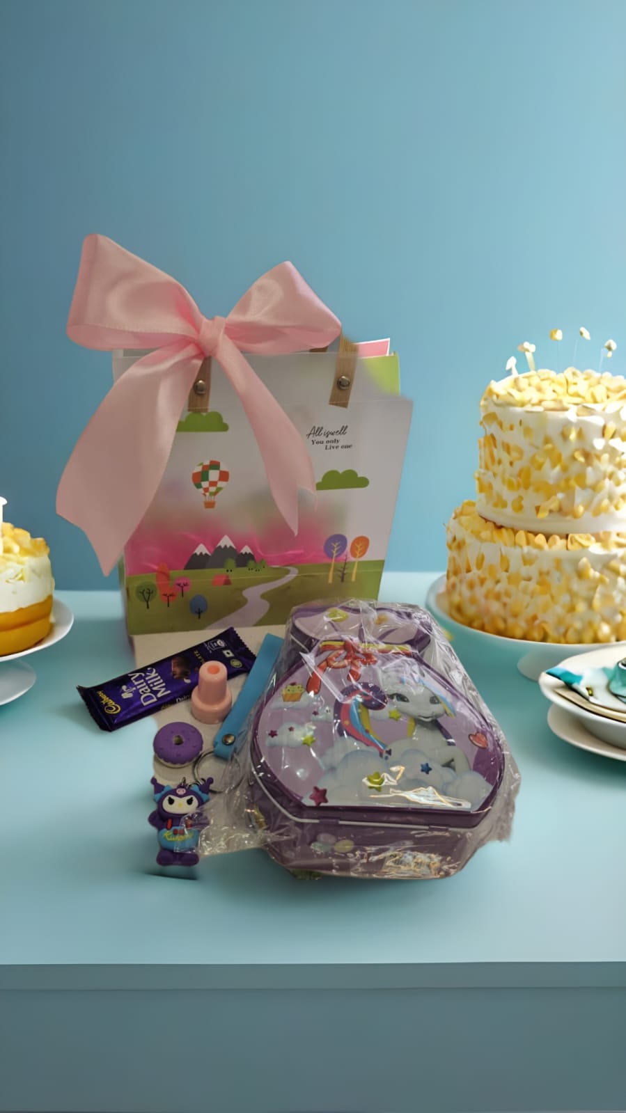 Unicorn Piggy Bank Return Gift Bag – Kids Party Favors - Gifttohampers