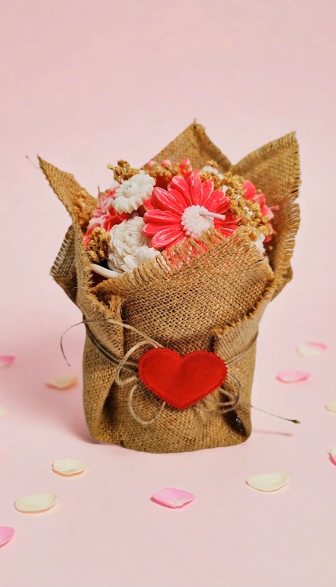 Flower Candle Bouquet – A Gift That Blooms & Glows
