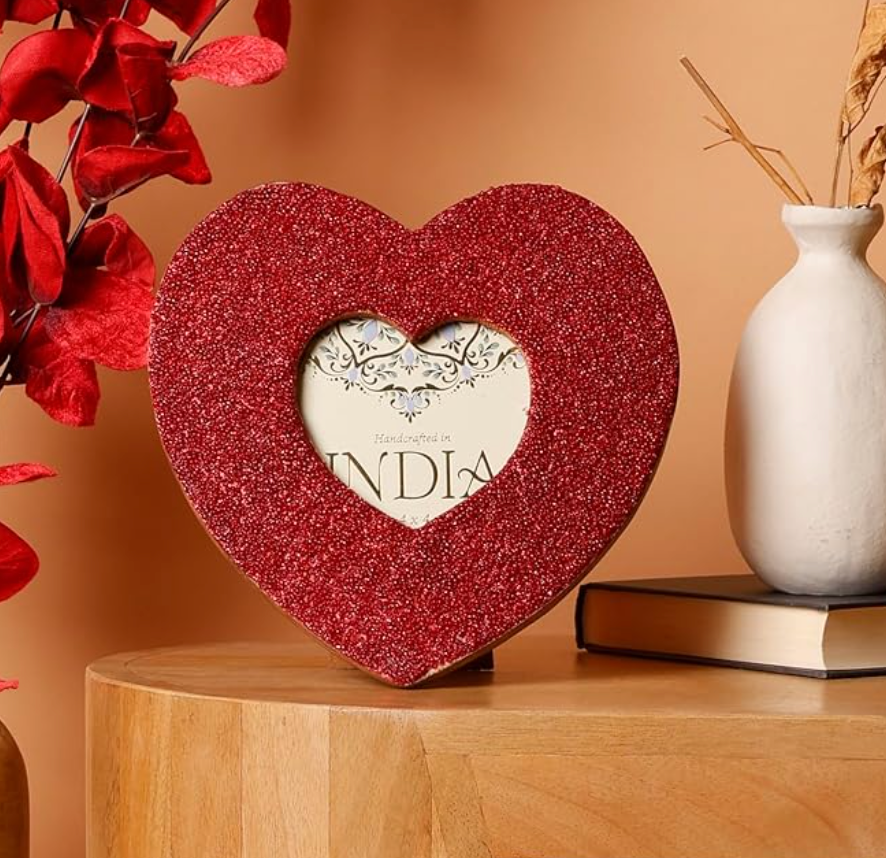 Forever Yours Hamper – Rose, Candle, Photo Frame & Earrings - Gifttohampers