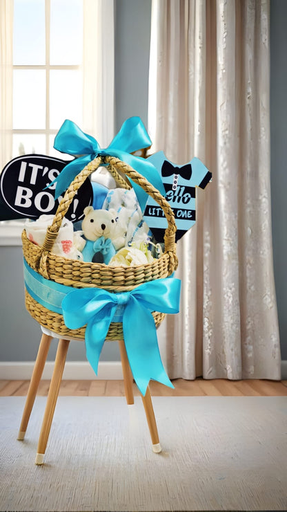 Little Prince Hamper – New Born Baby Boy Gift - Gifttohampers