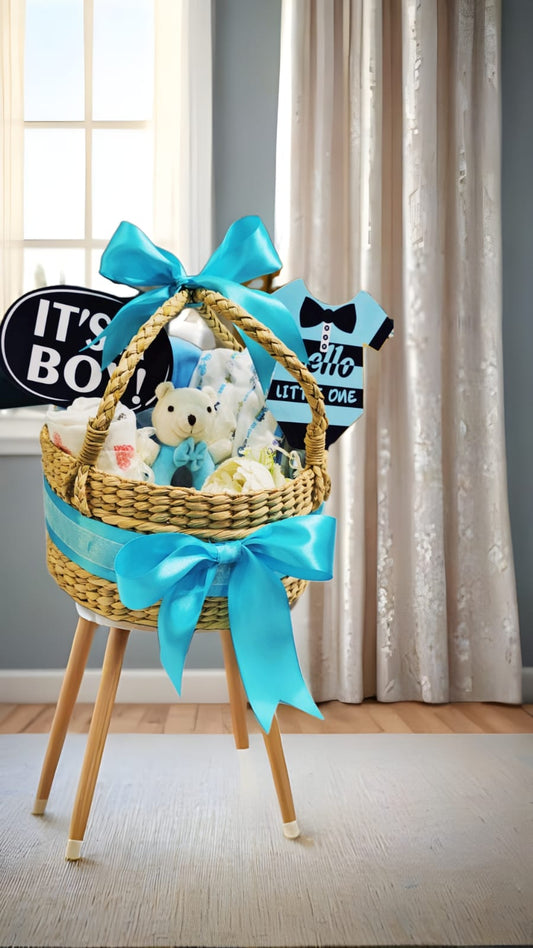 Little Prince Hamper – New Born Baby Boy Gift - Gifttohampers