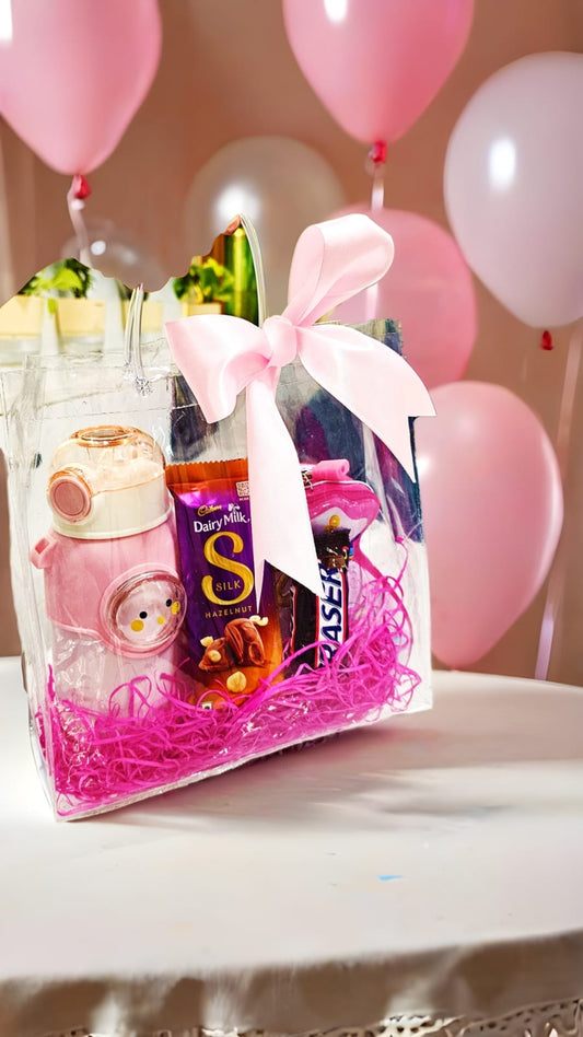 Cartoon DIY Water Bottle Gift Bag 🎁 | Kids Birthday Return Hamper - Gifttohampers